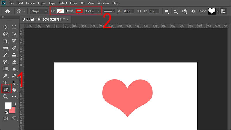 Bạn có thể điều chỉnh màu sắc cho trái tim